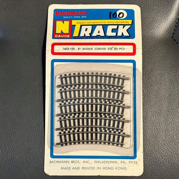 NEW Vintage Bachmann N Gauge Train Track 8" Radius Curve - Picture 2 of 6